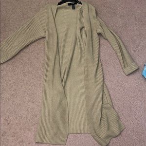 tan long cardigan